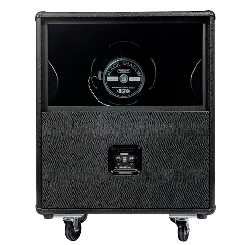 Mesa Boogie Split Back 2x12" Guitar Amplifier Cabinet, Black Snake Vinyl/Red Metal