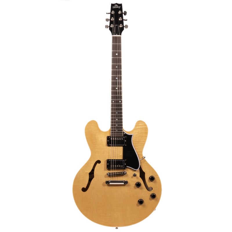 Heritage Standard H-535 Semi Hollow Electric Guitar With Case, Antique Natural