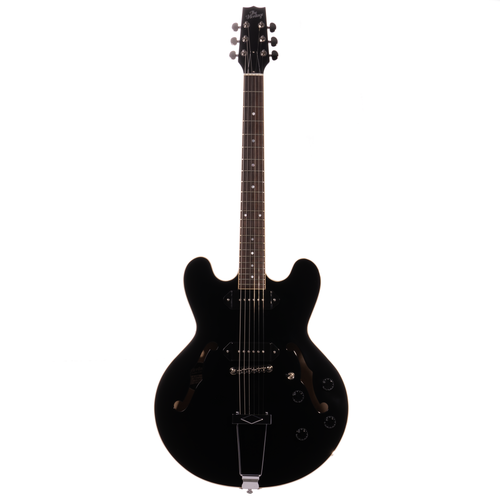 Heritage Standard H-530 Hollow Body Electric Guitar, Ebony Finish, Limited
