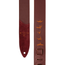 PRS Premium Leather Embroidered Birds Strap, Burgundy