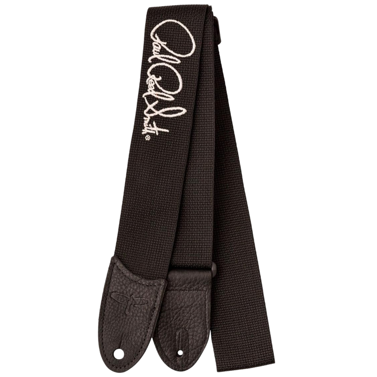 PRS Signature Logo Poly Strap, Silver/Black