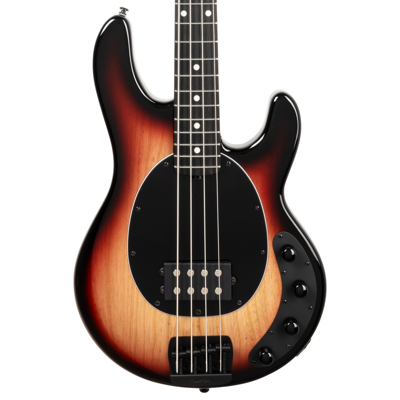 Music Man StingRay Special Bass Guitar, Ebony Fingerboard, Faded Vintage Sunburst