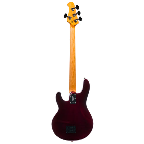 Music Man StingRay Special Bass Guitar, Roasted Maple Fingerboard, Translucent Oxblood