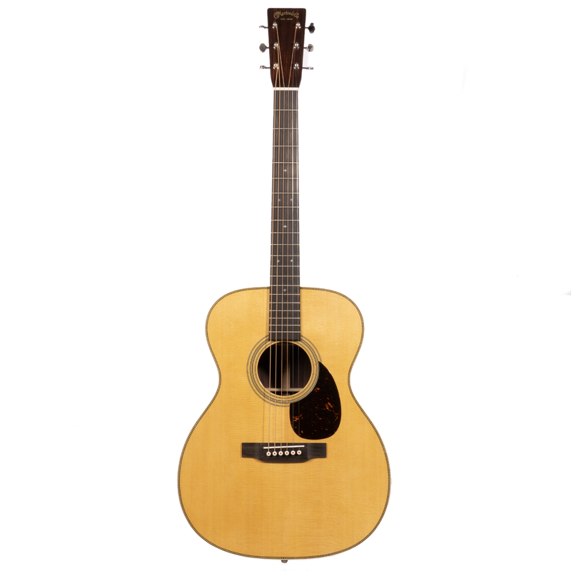 Martin OM-28 Acoustic Guitar, Spruce Top, East Indian Rosewood Back And Sides, Natural Finish