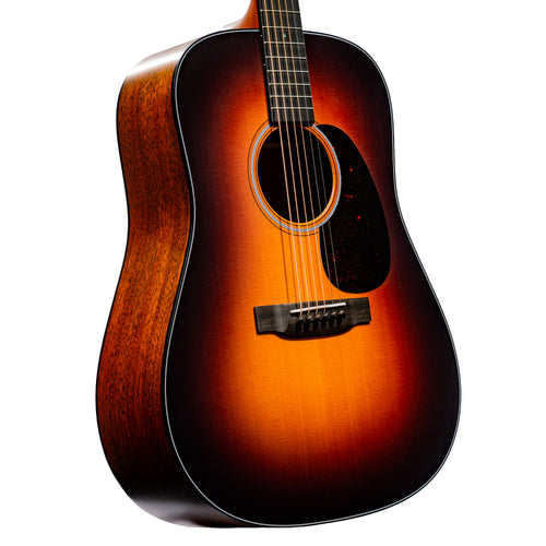 Martin D-18 Standard Series Acoustic Guitar, Satin 1935 Sunburst w/Hard Case