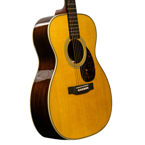 Martin OM-28E Standard Series Acoustic-Electric Guitar, Natural w/ Hard Case