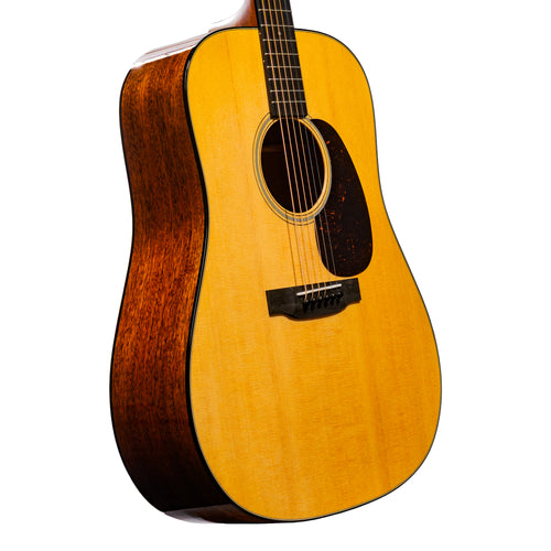 Martin Super D-18 Standard Series Acoustic Guitar, Natural w/ Hard Case