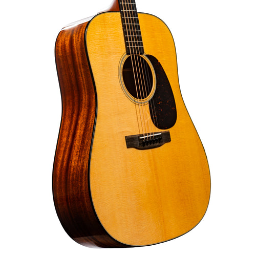 Martin Super D-18 Standard Series Acoustic Guitar, Natural w/ Hard Case