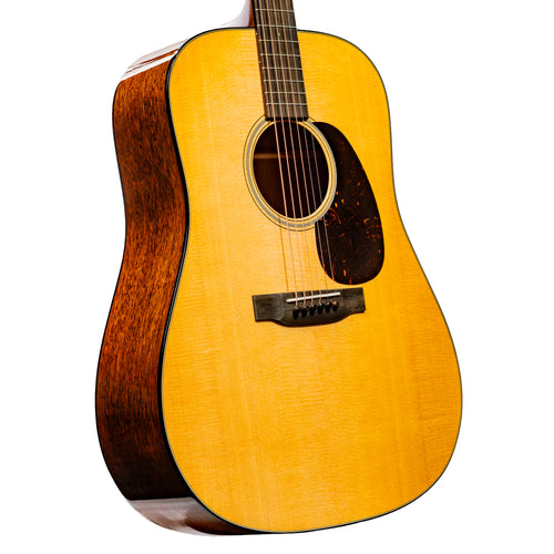 Martin Super D-18 Standard Series Acoustic Guitar, Natural w/ Hard Case
