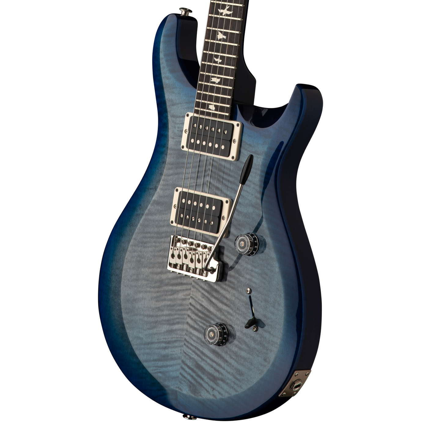 PRS S2 Custom 24 Electric Guitar, Faded Gray Black Blue Burst