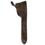 PRS 2" Leather Embossed Birds Guitar Strap, Worn Black