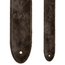 PRS 2" Leather Embossed Birds Guitar Strap, Worn Black