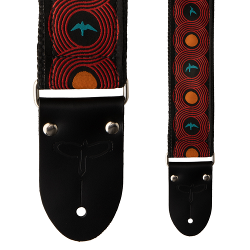 PRS 2" Deluxe Retro Custom Jacquard Guitar Strap, Blue Birds