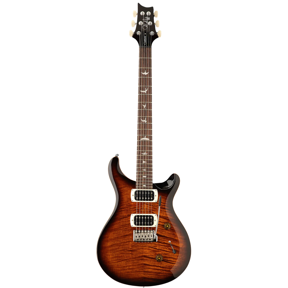 PRS SE Custom 24 Electric Guitar, Rosewood Fingerboard, Black Gold Sunburst