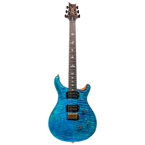 PRS Custom 24 Flame 10 Top Electric Guitar, Arctic Blue