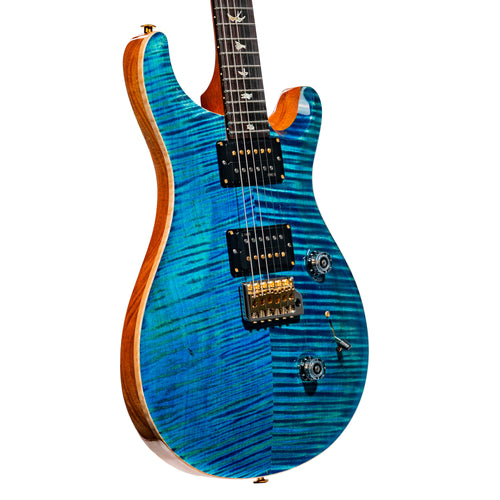 PRS Custom 24 Flame 10 Top Electric Guitar, Arctic Blue