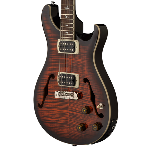 PRS SE Hollowbody I Piezo Electric Guitar, Orange Tiger Smokeburst