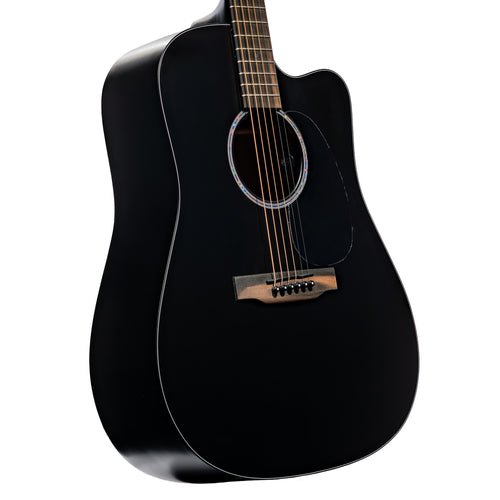 Martin Road Series DC-10E Modern Acoustic-Electric Guitar, Spruce/Sapele, Black