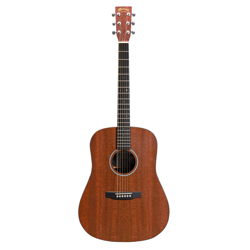 Martin D-X1E Acoustic-Electric Guitar, Figured Mahogany w/Softshell Case