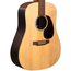 Martin D-X2E Brazilian Rosewood Left-Handed Acoustic Guitar, Natural