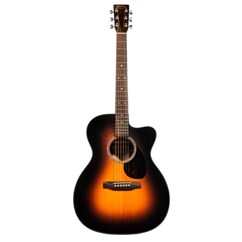Martin Road Series OMC-10E Modern Acoustic-Electric Guitar, Spruce/Sapele, Sunburst