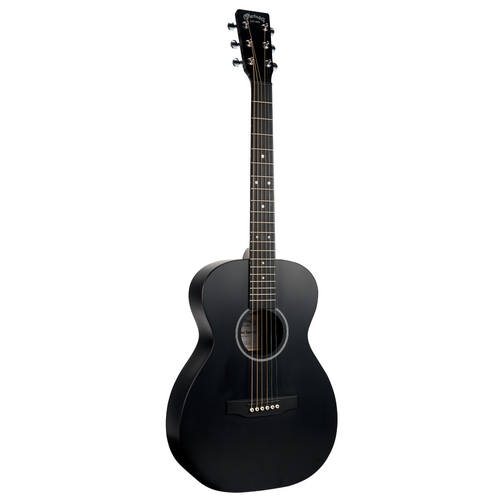 Martin 0-X1 Acoustic Guitar, Black w/Gig Bag
