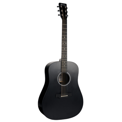 Martin D-X1 Acoustic Guitar, Black w/Gig Bag