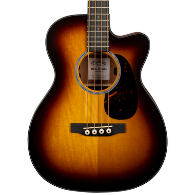Martin 000 Junior E Bass Cutaway Acoustic-Electric Bass Guitar, Spruce/Sapele, Burst