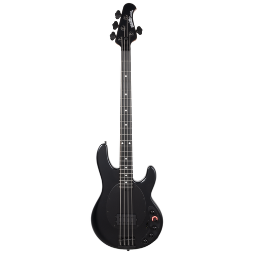 Music Man DarkRay Bass Guitar, Ebony Fingerboard, Stealth Black