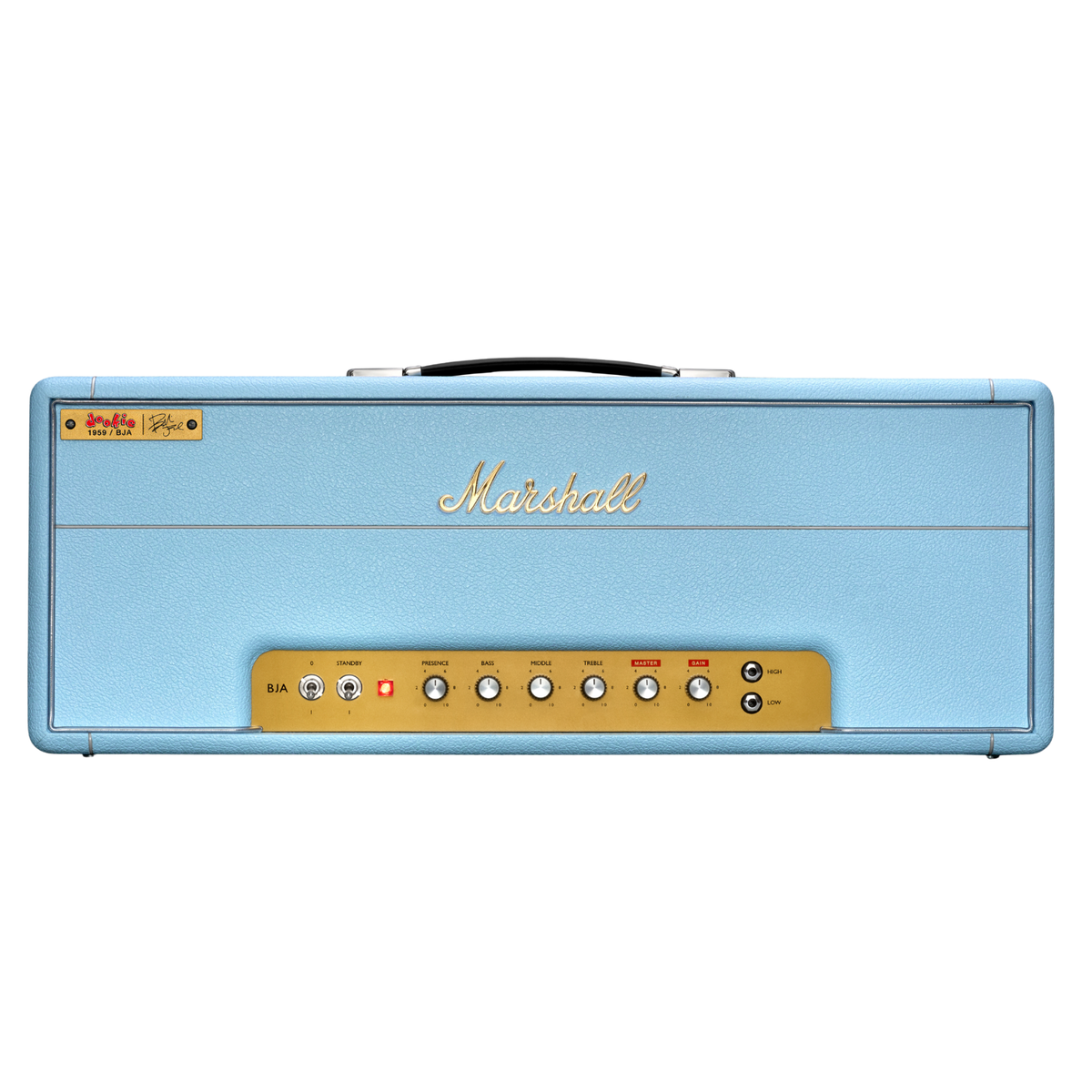 Marshall 1959BJA Billie Joe Armstrong Signature 100W Guitar Amplifier Head, Baby Blue