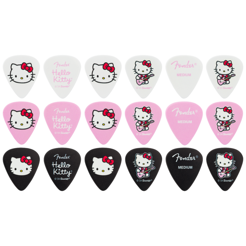 Fender x Hello Kitty Pick Tin, 18 Pack
