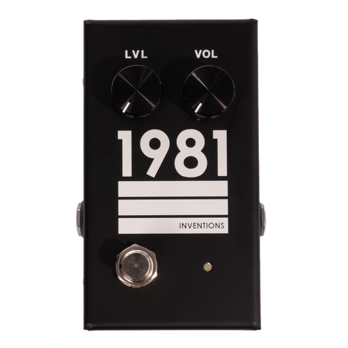 low gain overdrive pedal 1981 Inventions LVL Full-Range Overdrive Effect Pedal