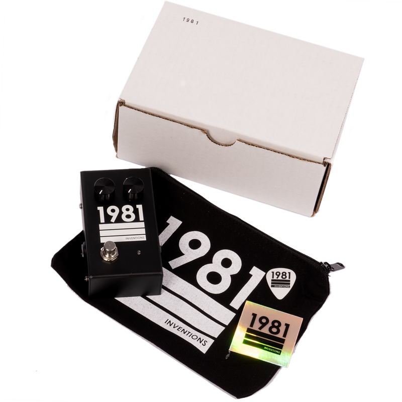 1981 Inventions LVL Full-Range Overdrive Effect Pedal 1981 Inventions LVL Full-Range Overdrive Effect Pedal