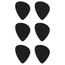 Fender Offset Picks, Black, Pack of 6