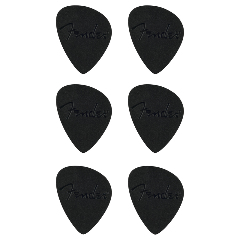Fender Offset Picks, Black, Pack of 6
