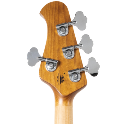 Music Man Short Scale StingRay Bass Guitar, Roasted Maple Fingerboard, Midnight Confetti
