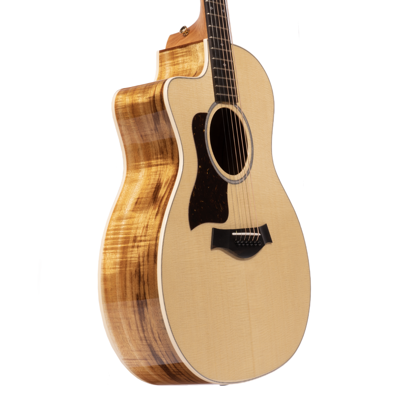 Taylor 214ce Deluxe Koa/Spruce Grand Auditorium Acoustic-Electric Guitar, Lefty, Natural