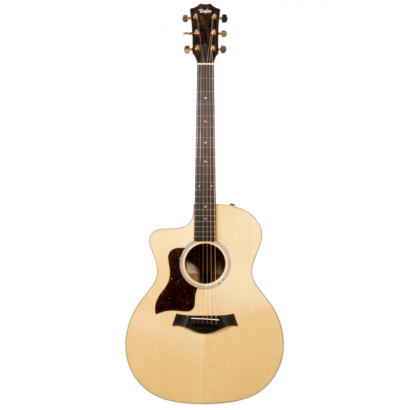 Taylor 214ce Deluxe Koa/Spruce Grand Auditorium Acoustic-Electric Guitar, Lefty, Natural