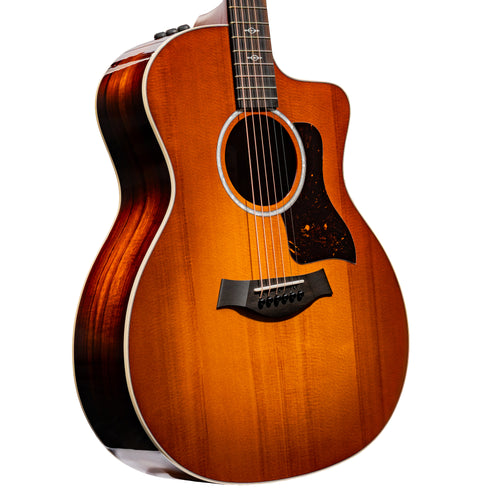 Taylor 214ce-K DLX Special Edition Honeyburst Acoustic-Electric Guitar, Sitka Spruce/Hawaiian Koa