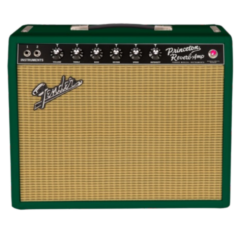 Fender '65 Princeton Reverb 1x12 Combo Amplifier, Brit Green