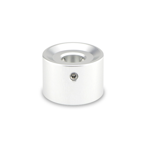 Barefoot Buttons V1 Tallboy Big Bore Button, Silver