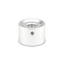 Barefoot Buttons V1 Tallboy Big Bore Button, Silver