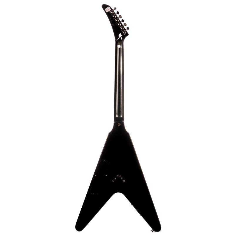 Epiphone Dave Mustaine Flying V Custom Electric Guitar w/ Hard Case, Black Metallic