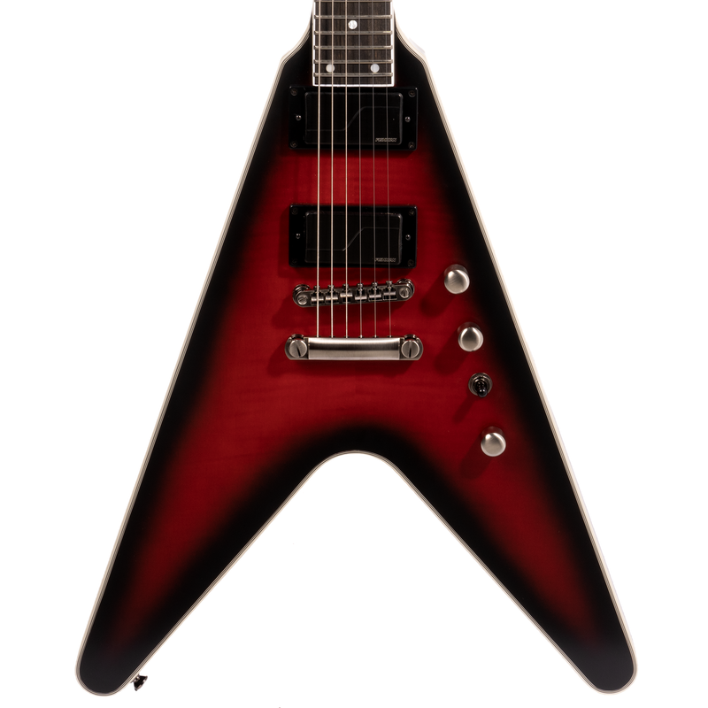Epiphone Dave Mustaine Flying V Prophecy Electric Guitar w/ Hard Case, Aged Dark Red Burst