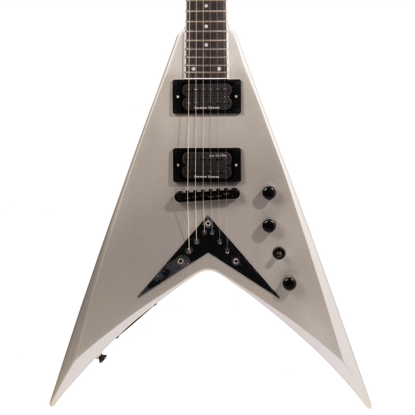 Kramer Dave Mustaine Vanguard Electric Guitar with Hard Case, Silver M