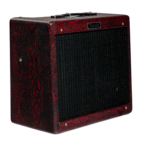Fender FSR Blues Junior IV Combo Amplifier w/Eminence Texas Heat Speaker, Red Snakeskin
