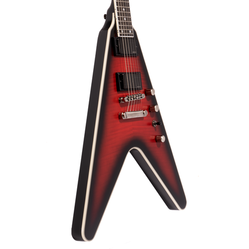 Epiphone Dave Mustaine Flying V Prophecy Electric Guitar w/ Hard Case, Aged Dark Red Burst