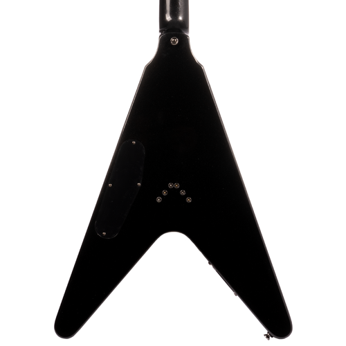 Epiphone Dave Mustaine Flying V Custom Electric Guitar w/ Hard Case, Black Metallic