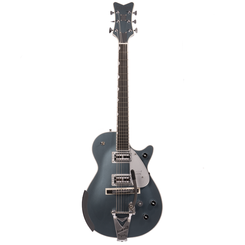 Gretsch G6134T-140 Limited Edition 140th Double Platinum Penguin Electric Guitar, Two-Tone Platinum/Pure Platinum