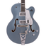 Gretsch G6136T Limited Edition 140th Double Platinum Falcon Electric Guitar, Ebony, Two-Tone Platinum/Pure Platinum